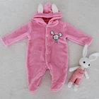 winter newborn baby clothing cartoon jumpsuit baby jumpsuit hoodie
