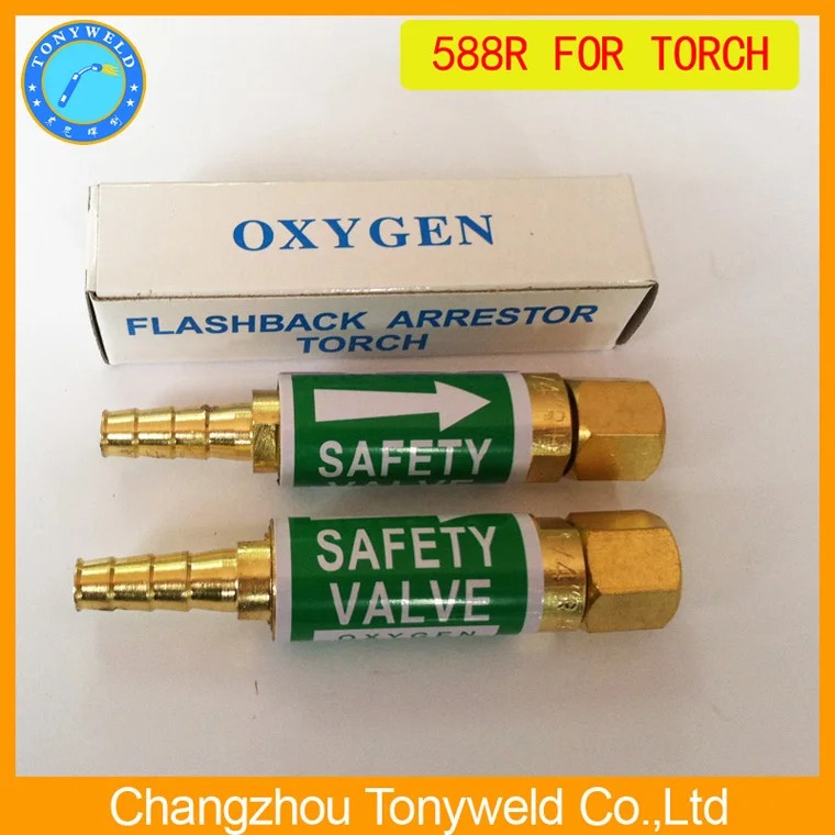 Custom Tig Welding Torch Parts 588 Flashback Arretor Oxygen And