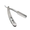 Private label Stainless Folding Shaving Knife Straight Barbersafety razor stainless steel