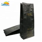 Heat seal matte printing 1kg aluminium foil coffee packaging bag with valve Aluminium foil bag for roasted coffee