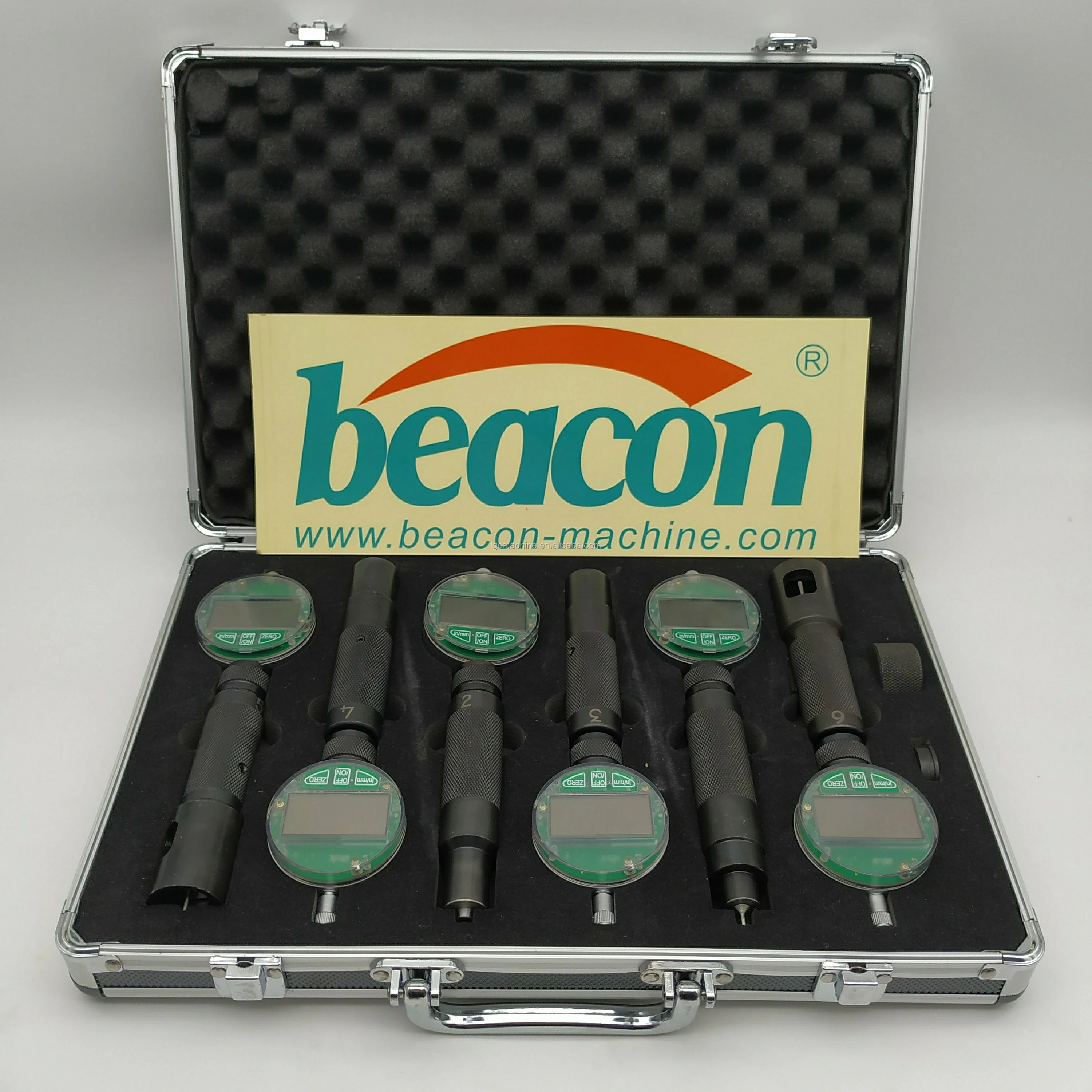 Beacon 6 pcs common rail injector valve assembly measuring tools