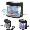USB Desktop Decoration Mini Christmas Aquarium Gift Magic Fish Tank with LED Light Small Fish