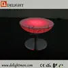 Alibaba hot sale lighting up waterproof RGB remote control glass top center table design