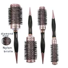 Customized logo provide salon tools professional round ceramic and ionic thermal hair brush