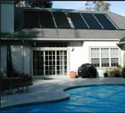 DIY rooftop solar water heating for swimming pool water