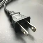 America NEMA1-15P 2pins 6ft Black Power Cord