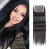 New Remy Straight Hair With Closure Brazilian Hair Cheap Lace Closure For Black Women Human Hair Weave With Closure