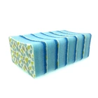 Multipurpose kitchen cleaning sponge with polyester pad