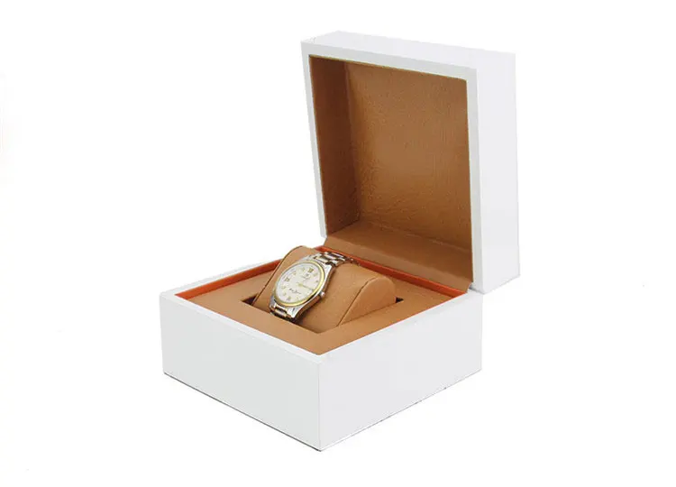 wholesale packing gift jewelry wooden storage white watch box