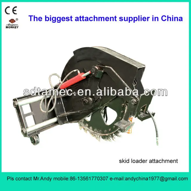 skid steer loader attachment disk type trencher (skid loader