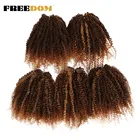 Factory Directly synthetic curly hair extension spring curl quality good price