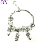 2019 Silver Charms With High Quality 1:1 Original Fit Pandoras Charms Bracelets