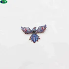China suppliers custom wholesale casting eagle lapel pin brooch plate enamel epoxy resin OEM boutonniere pin