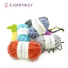 Charmkey easy to knit wholesale carpet knitting yarn thick 100% acrylic yarn