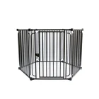 Factory Supply Cheap 6 Panels Metal Yard Pet Rabbit Cat Dog Kennel Enclosure