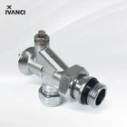 ivanci EN215 heating system 1/2 design drain thermostatic chromed brass valve radiator