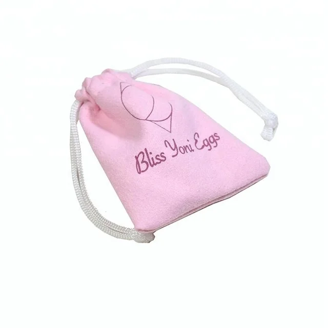 ju-19 drawstring pink velvet gift bag for cosmetic package small