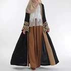 2019 new arrival modern latest burqa designs muslim kimono dubai abaya with nida fabric