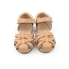 2019 Factory Price Brown Color Sandals Kids Hard Sole Leather Children Shoes