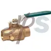 high quality casting bronze ball valve with drain