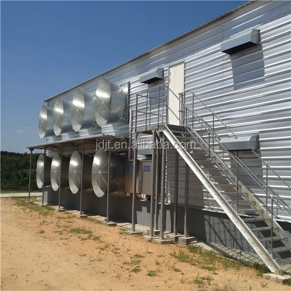 wind-resistant galvanized steel poultry shed villa plan and construction