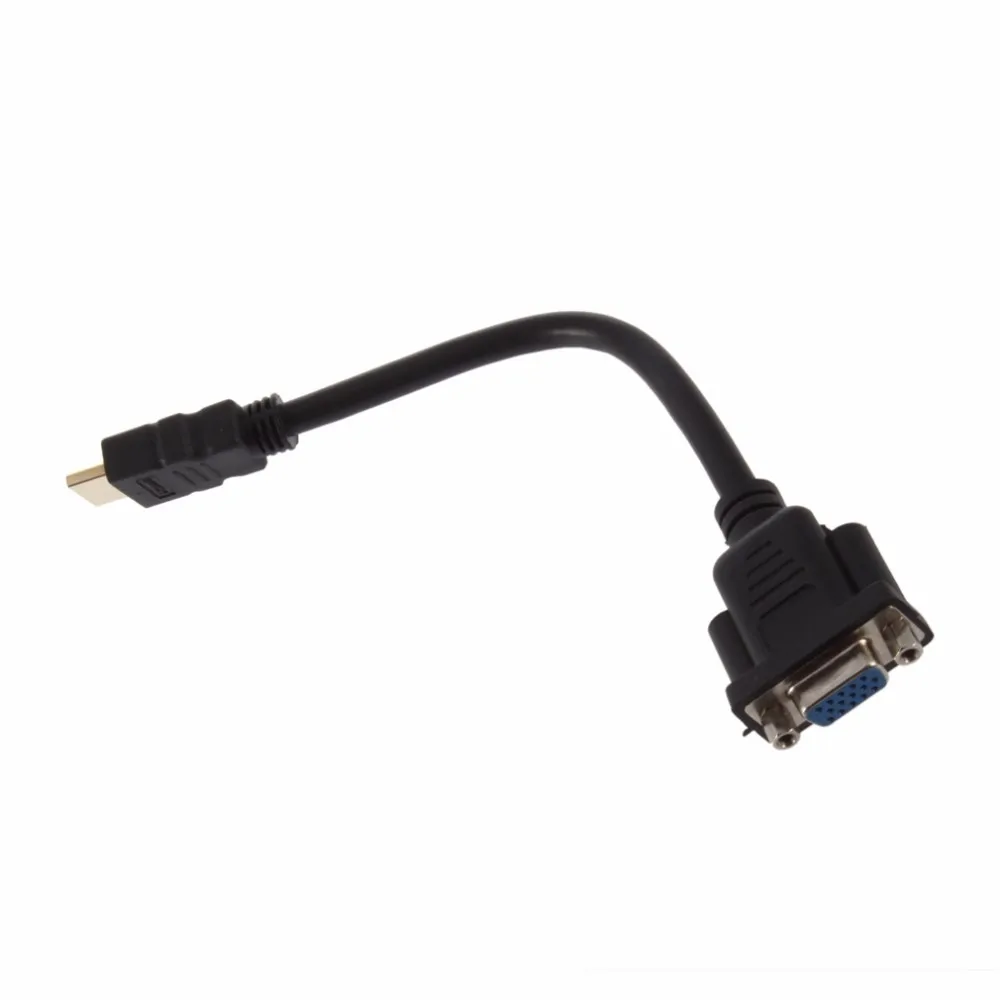 Converter 20cm Mini Male to VGA Female D-SUB 15 Pin M/F Connector Cable Adapter Male To VGA D-SUB 15 pins Female Video - ANKUX.COM