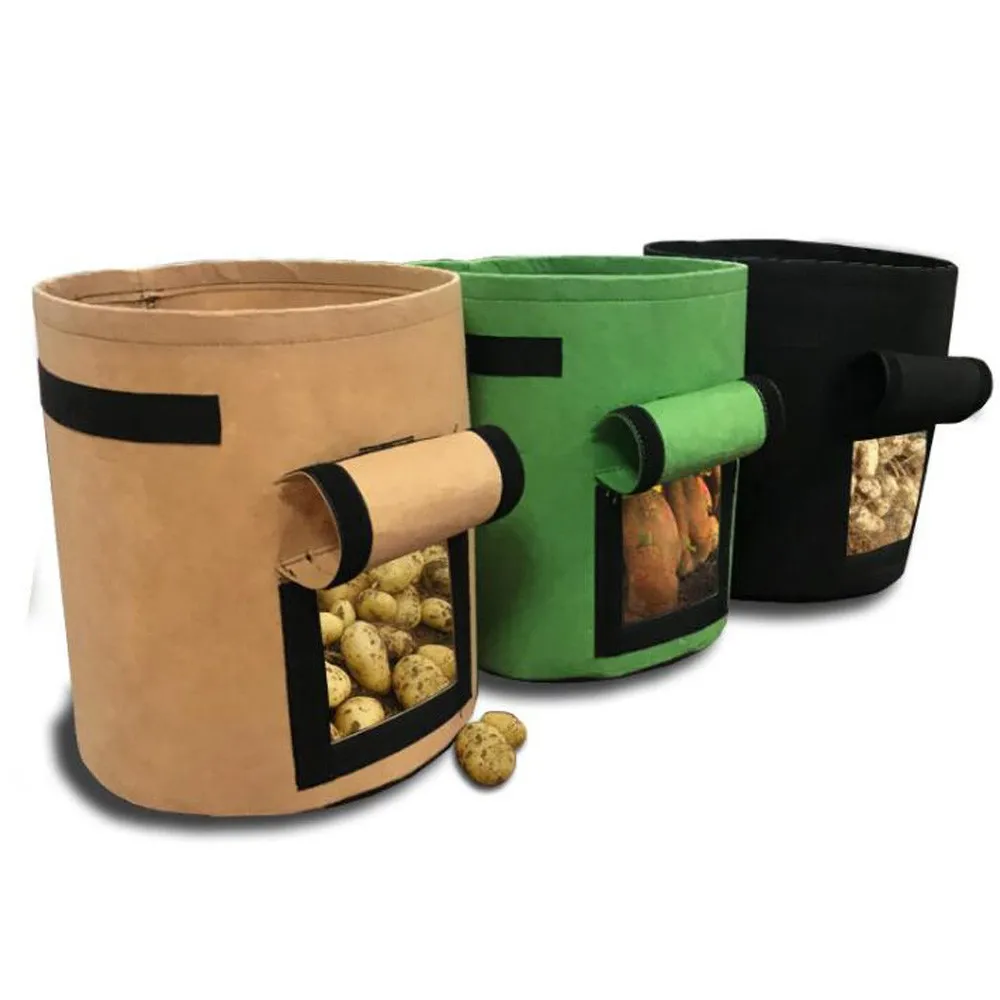 eco friendly recycled 5 gallon non woven felt planter grow bag