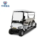 4 Wheels 48V 6 Seater Economic Electric Sightseeing Golf Cart Electric Golf Cars