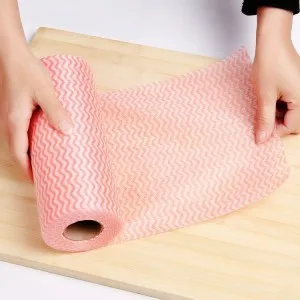 50sheets/roll Household scouring pad Kitchen nonwoven dish Cloths Cleaning Tools