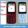 New TV Cell Phone WPV100 Dual GSM Sim card for Lady