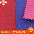 Hot sell 420D football grid hexagon nylon fabric with pu coated for bags and luggage