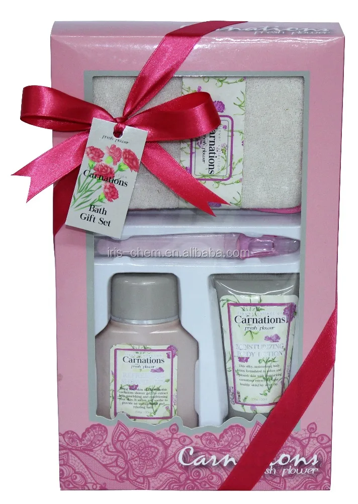 natural customized logo promotional spa bath gift set body