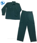Durable Green thick TC uniform twill industrial work wear uniform