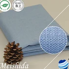 Promotion 15 * 15 / 54 * 52 plain dyed woven linen cotton fabric meishida cotton linen fabric high quality