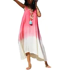 Best Price Spaghetti Strap One Bandage Bohemia Clothing Women Tie Dye Print Beach Maxi Dress