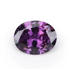wholesale fashion oval brilliant cut Amethyst cz stone prices