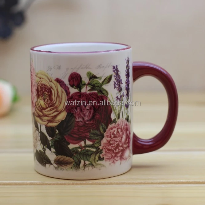 flower pattern coffee mug and floral mugs&cups