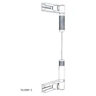 Brass Wall to wall cable hanging display system