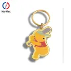 Wholesale Cute Zinc Alloy Love Bears Key Chain with Logo