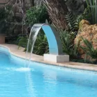 stainless steel 304 316 outdoor garden waterfalls water feature wall water pool fountain for swimming pools