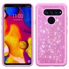 Wholesale cell phone case glitter custom luxury shinning glitter phone case for LG V40