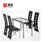 Table Dining Dining Table Kitchen Tempered Glass Top Table Dining Table For 4/6 People