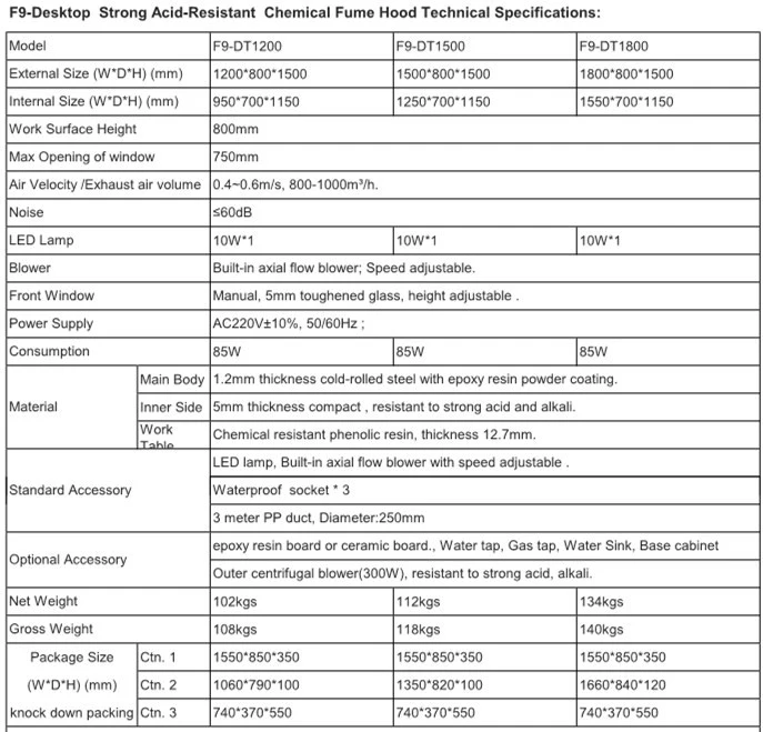 Clinical Science Laboratory Workbench Welding Fume Laminar Flow Hood Extractor System Equipment