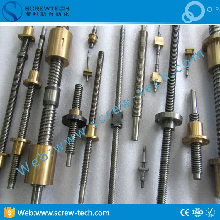 Right And Left Hand Ball Screw For Cnc Machine With Gq 0802 Ball Screw