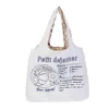 Canvas leather laptop leather camera diaper shopping beach tote bag