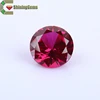 Machine cut ruby gems synthetic corundum gemstone