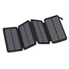 Led light portable foldable solar panel charger,module powerbank 20000 mah