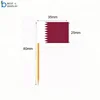 Custom Printing Cocktail Food Decoration Qatar National Day Toothpick Flags
