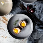 New Glaze Brown Flat Plate Wholesale Modern Kitchen Ware