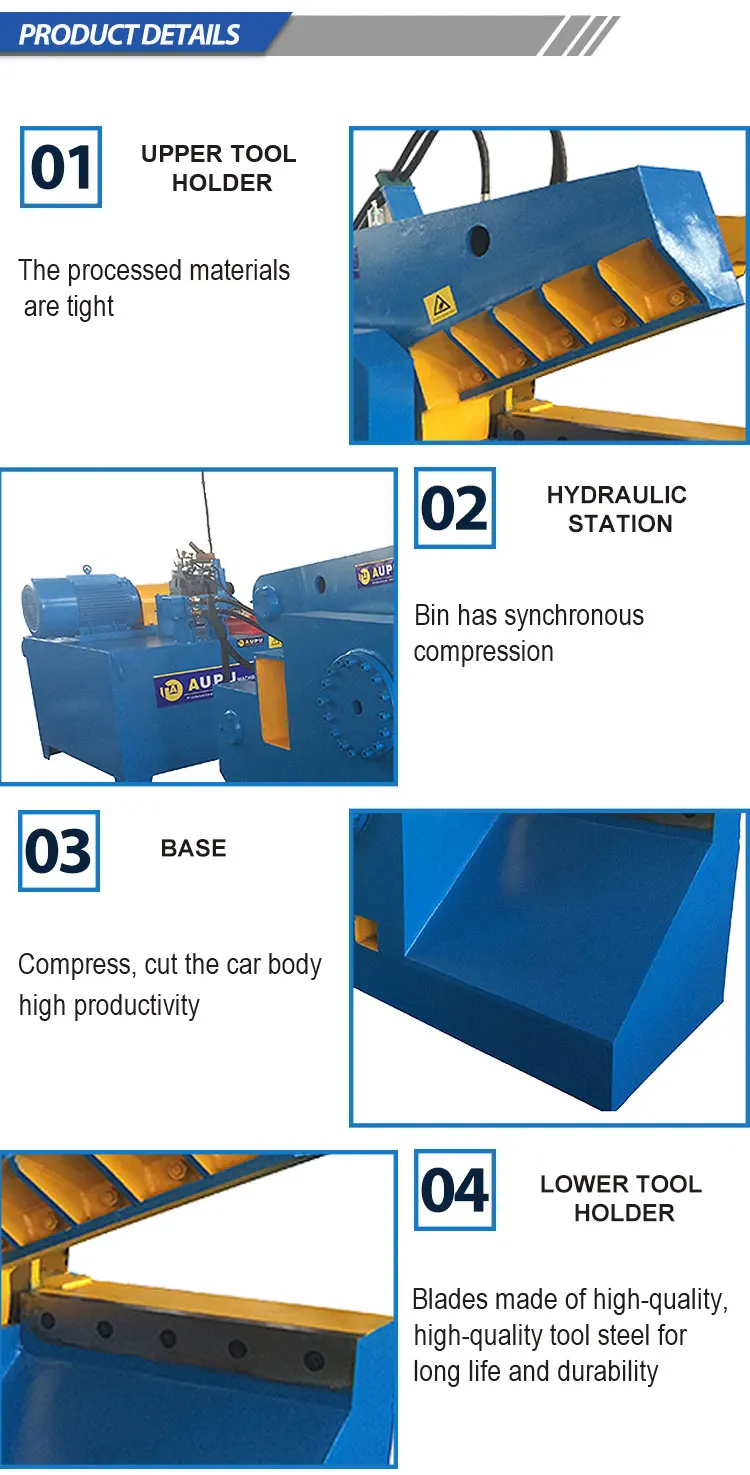 alligator shear for scrap metal recycling hydraulic machinery